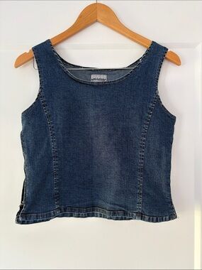 Vintage Santa Barbara Denim Sleeveless Top